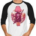 Autumn Cherry - 3/4 Sleeve Raglan