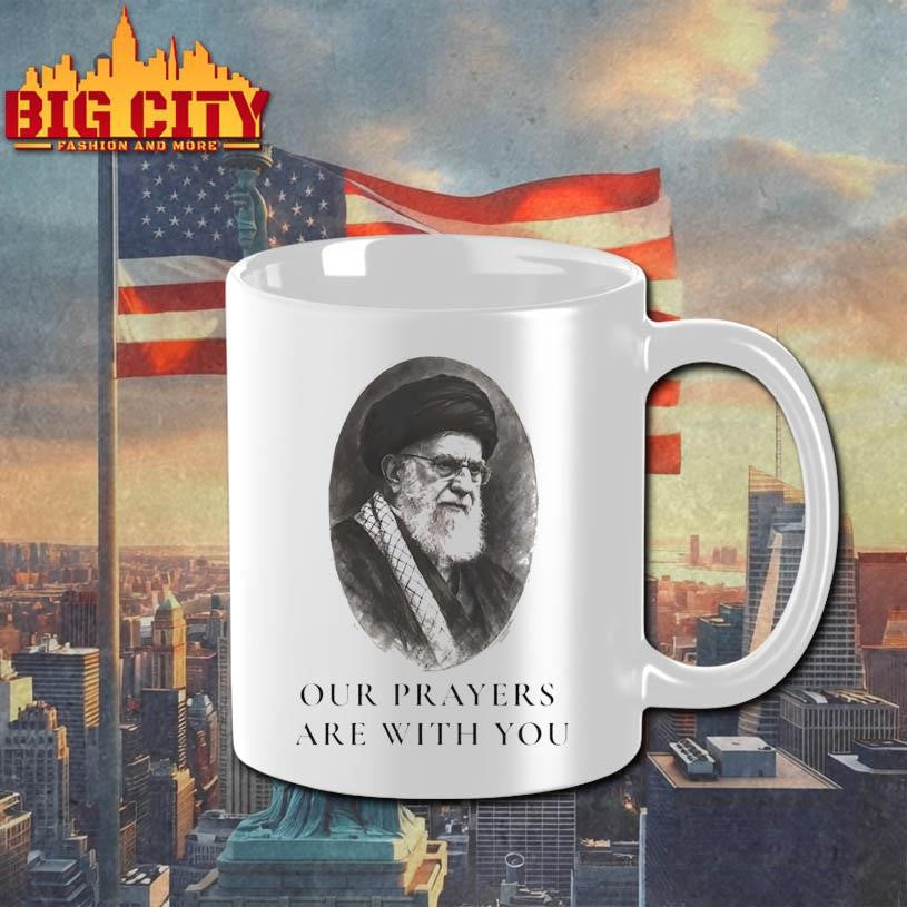 Ayatollah Ali Khamenei Our Prayers Are With You Portrait Shirt Unisex