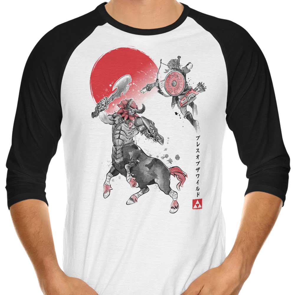 Battle in Death Mountain - 3/4 Sleeve Raglan