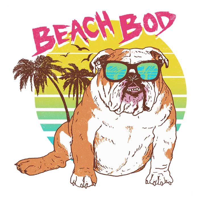 Beach Bod - 3/4 Sleeve Raglan