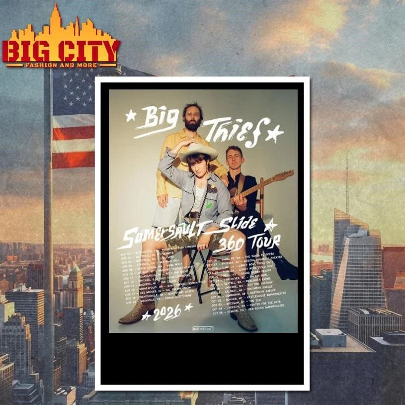 Big Thief The Somersault Slide 360 Tour Official Schedule Tour Dates Poster Shirt Unisex