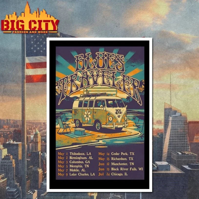 Blues Traveler Summer Tour 2026 Poster Unisex