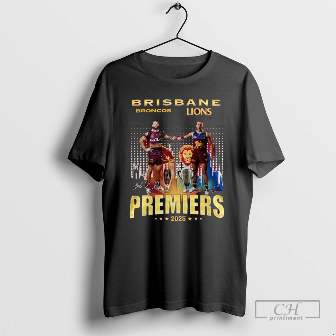 Brisbane Broncos X Brisbane Lions Premiers 2025 T Shirts