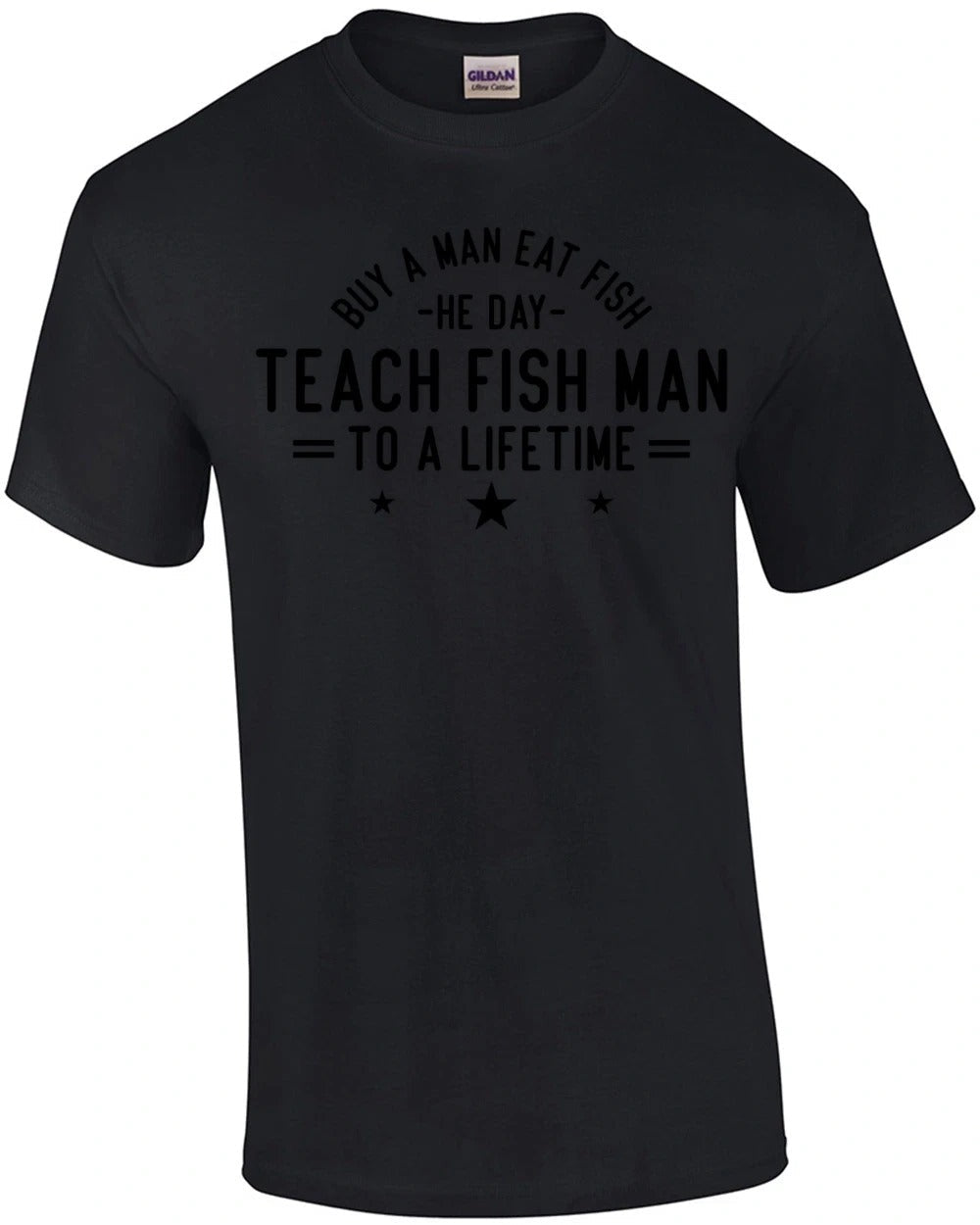 Buy a Man Eat Fish He Day Teach Fish Man To a Lifetime Unisex