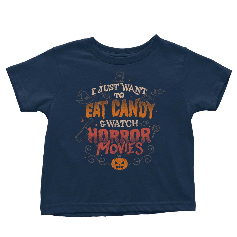Candy and Horror Movies - Youth Apparel