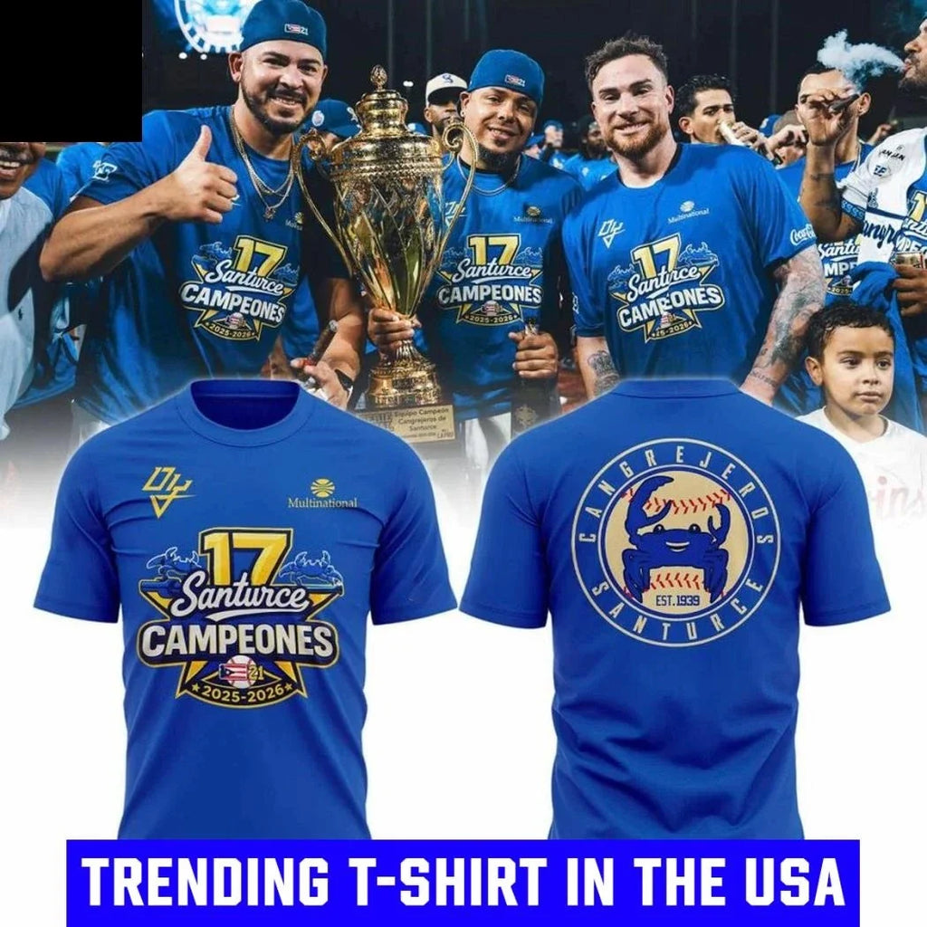 Cangrejeros De Santurce LBPRC 2026 Campeon Shirt Unisex