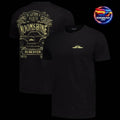 Checkered Flag Sports Black 2-Spot Moonshine Lightning in a Bottle Two Sided Shirt Unisex