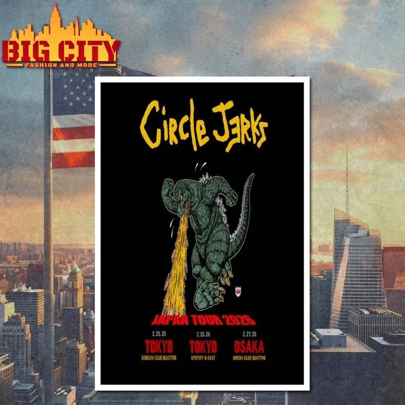 Circle Jerks Japan Tour 2026 Poster Unisex
