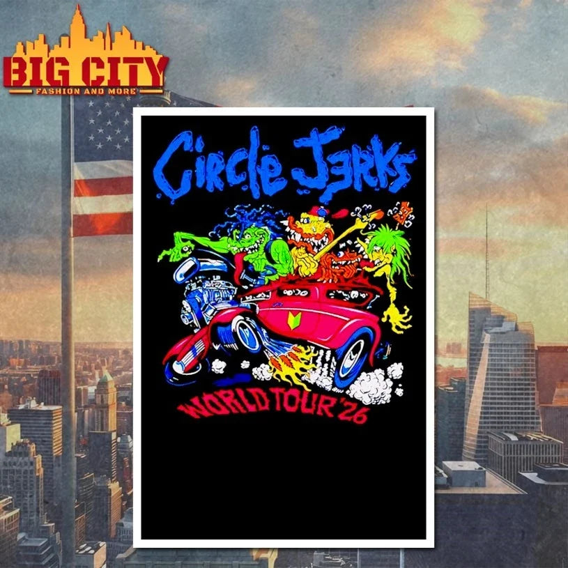 Circle Jerks Pizz Hot Rod 2026 World Tour Unisex