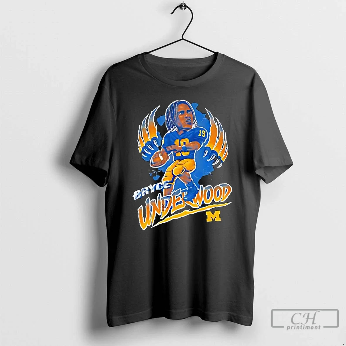 Classic Bryce Underwood Michigan Wolverines 19 Player T Shirts