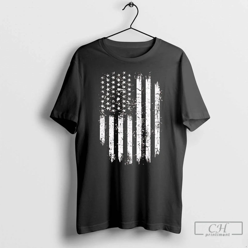 Classic Grunge Usa Flag T Shirts