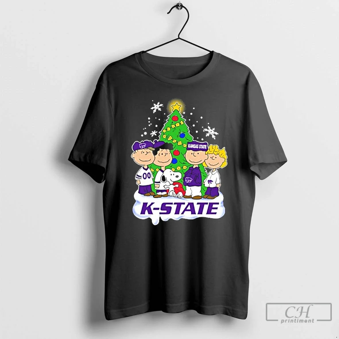 Classic Kansas State Wildcats X The Peanuts Merry Christmas T Shirts