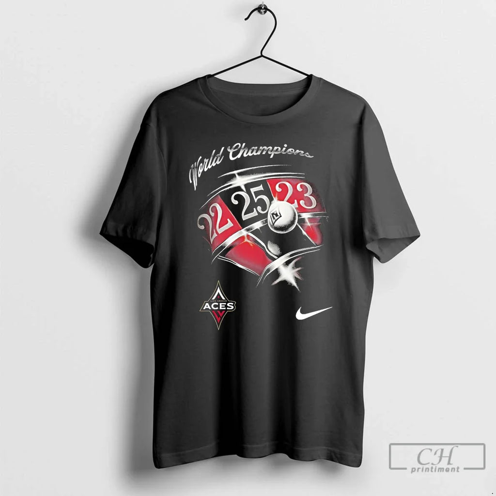 Classic Las Vegas Aces 2025 Wnba Finals World Champions T Shirts