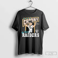 Classic Maxx Crosby Caricature Celebration Raiders Signature T Shirts