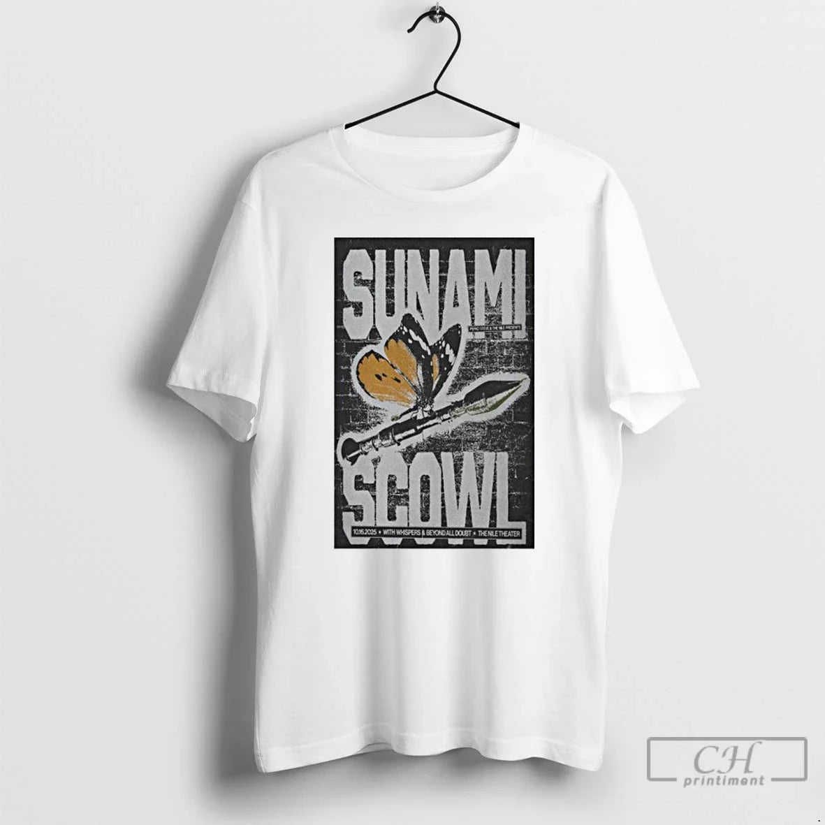 Classic Oct 16 2025 Sunami With Scowl Nile Theater Mesa In Mesa Az T Shirts