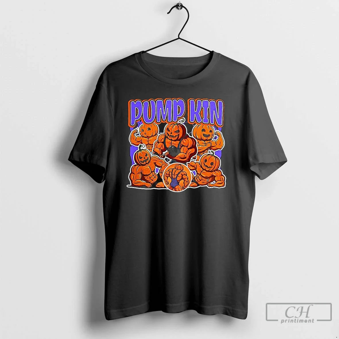Classic Pump Gym Pumpkin Parody Halloween T Shirts