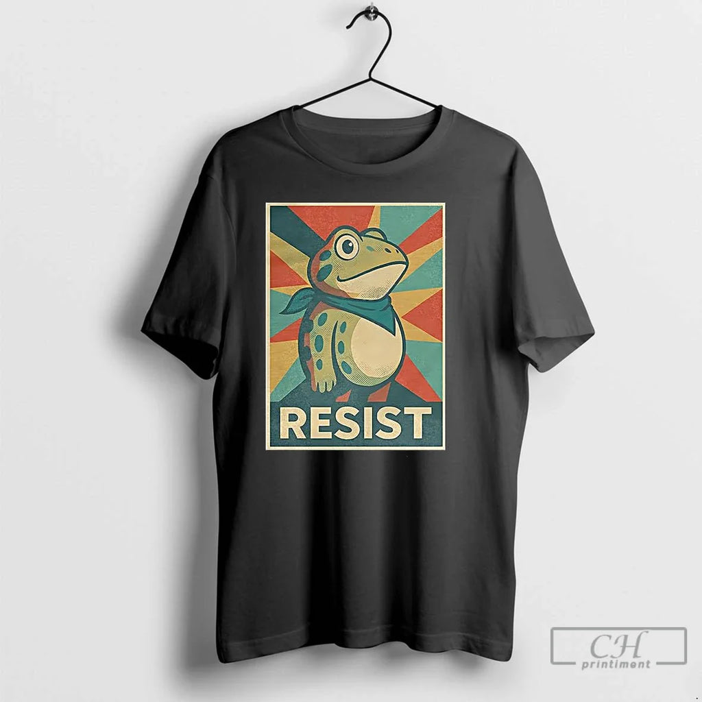 Classic Resist Portland Protest Frog Trump American T Shirts
