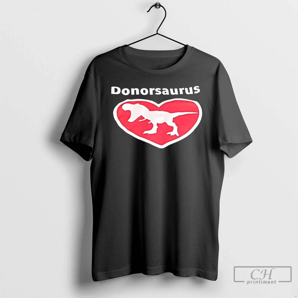 Classic T Red Donorsaurus Heart T Shirts