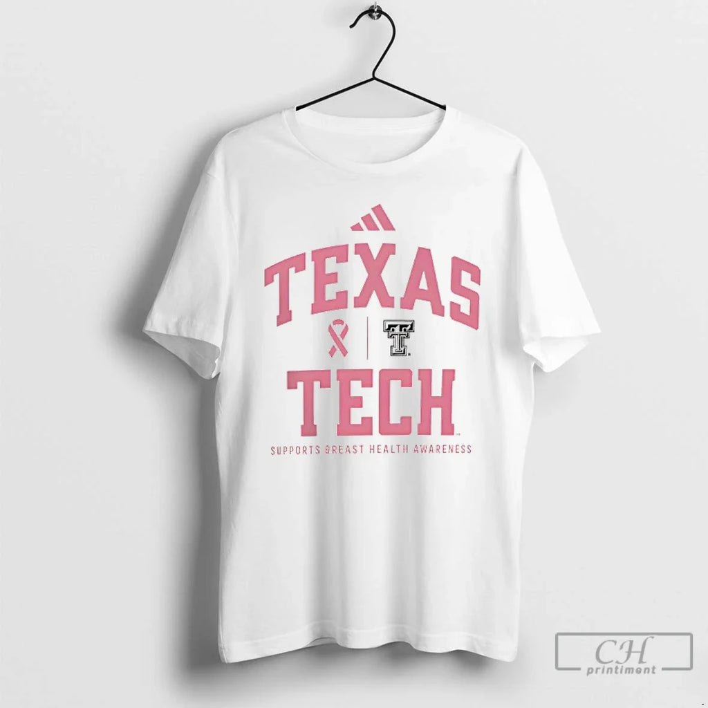 Classic Texas Tech Red Raiders Sideline 2025 Breast Cancer Health Awareness T Shirts