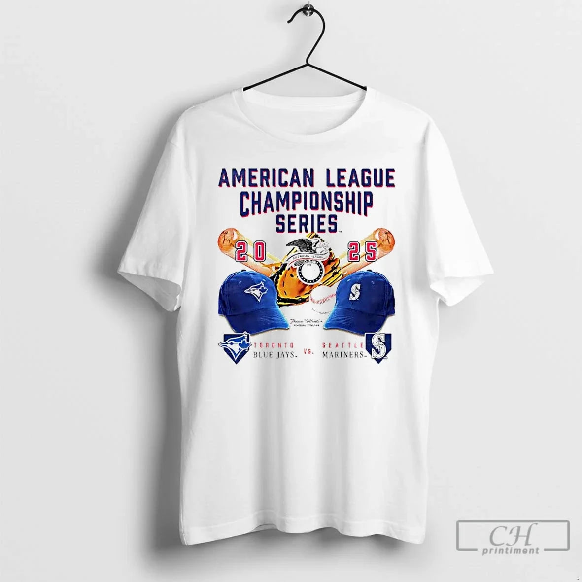 Classic Toronto Blue Jays Vs Seattle Mariners Alcs 2025 Helmets T Shirts