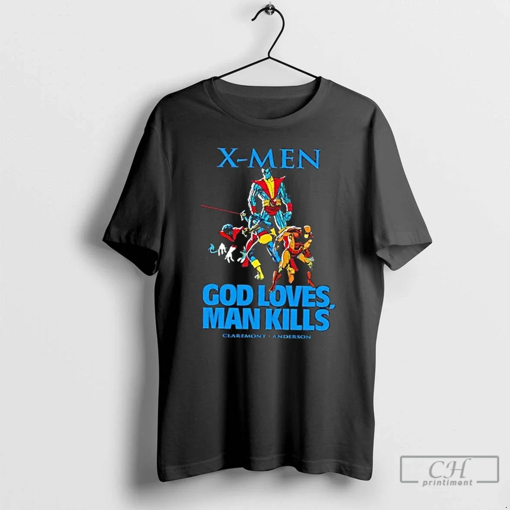 Classic X Men God Loves Man Kills Caremont Anderson T Shirts