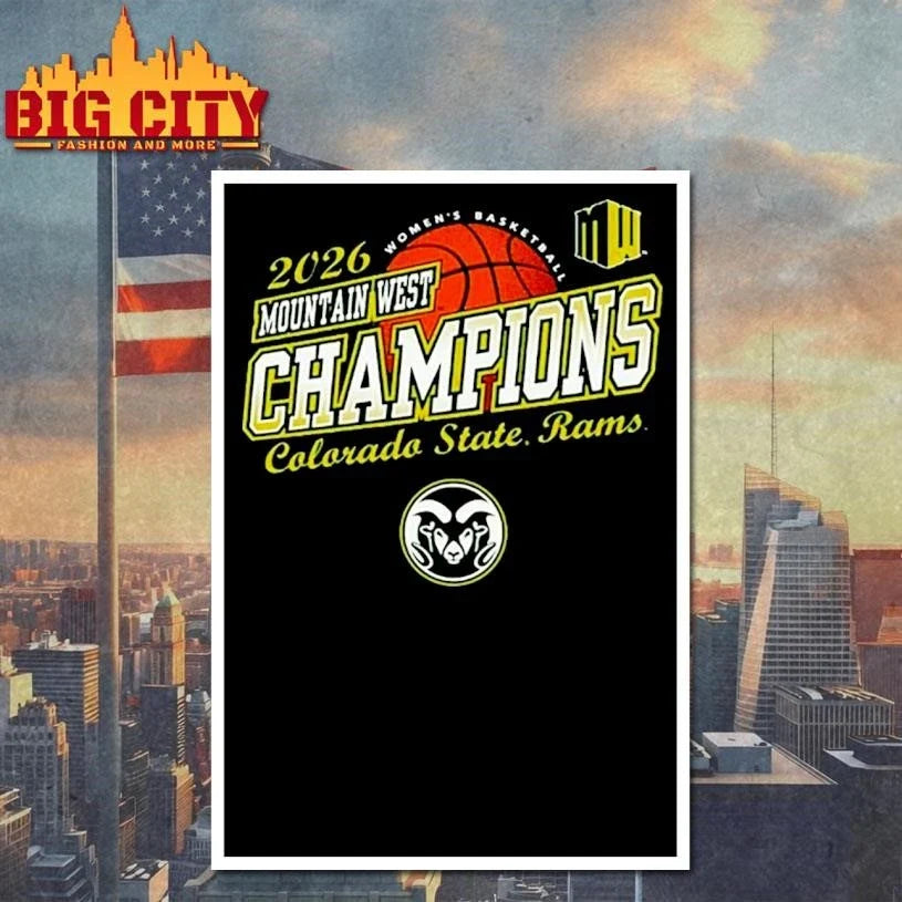Colorado State Rams Women’s Basketball Champions 2026 Mountain West Tournament Shirt Unisex