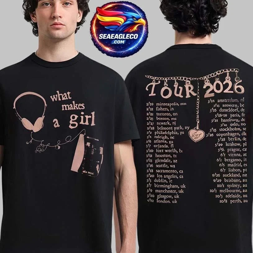 Conan Gray Wishbone World Tour 2026 What Makes A Girl Two Sided Shirt Unisex