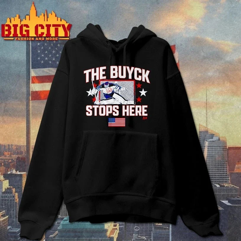 Connor Hellebuyck The Buyck Stops Here signature Unisex