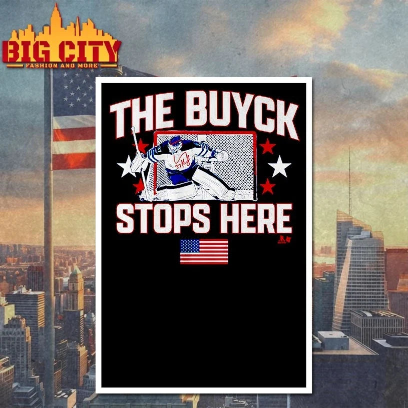 Connor Hellebuyck The Buyck Stops Here signature Unisex