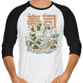 Cucumber Sushi Dragon - 3/4 Sleeve Raglan