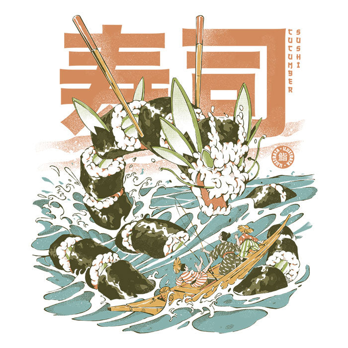 Cucumber Sushi Dragon - 3/4 Sleeve Raglan