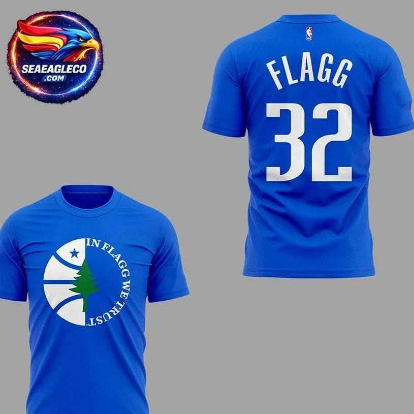 Dallas Mavericks In Flagg We Trust Two Sided Shirt Unisex