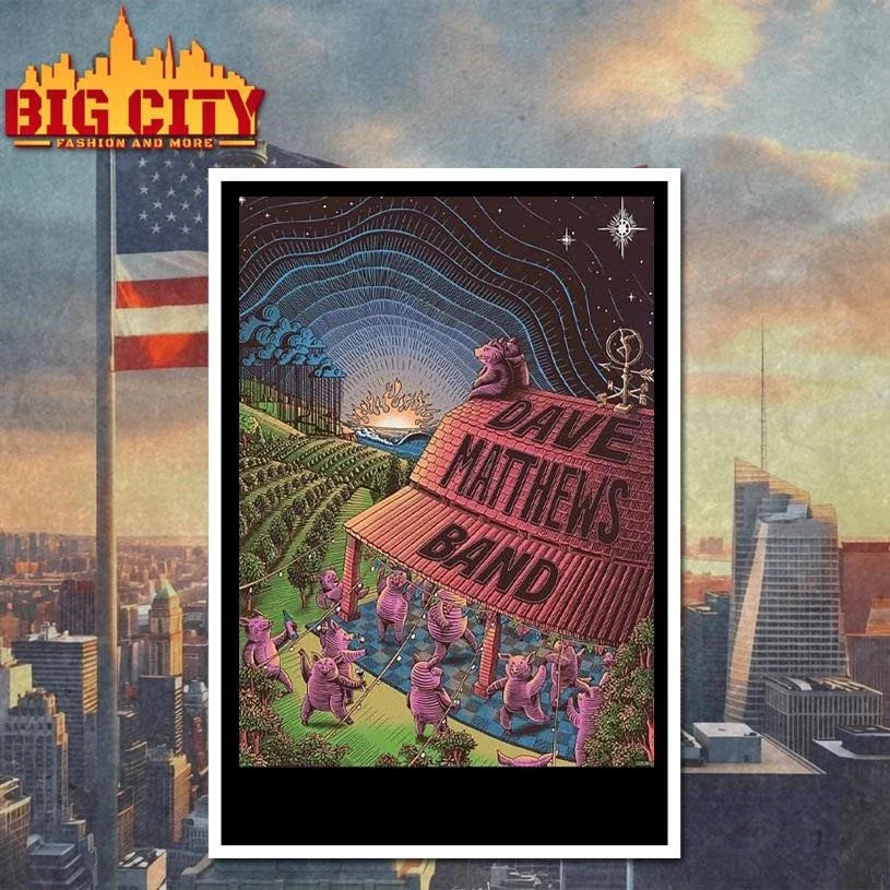 Dave Matthews Band The Pig Song Poster Art Shirt Unisex