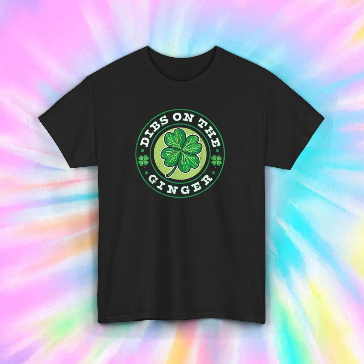 Dibs on the Ginger Shirt St. Patrick���s Day Clover Humor Graphic Tee S-5XL Unisex