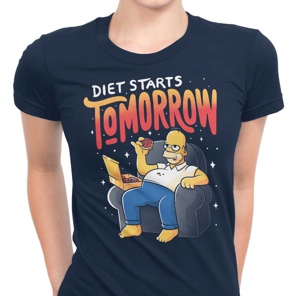 Diet Starts Tomorrow - Women's Apparel