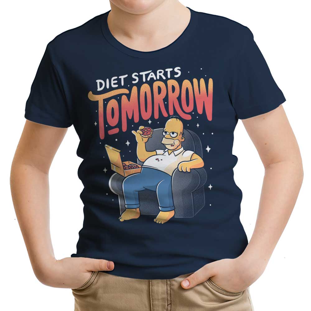 Diet Starts Tomorrow - Youth Apparel