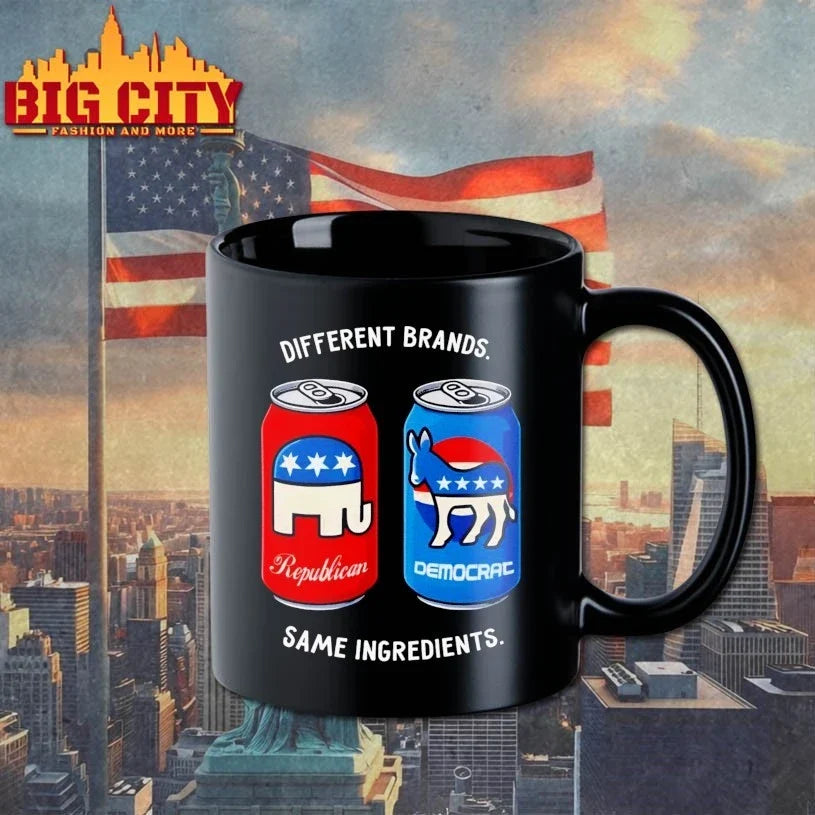 Different Brands Same Ingredients Bipartisan Unity Political Humor Unisex