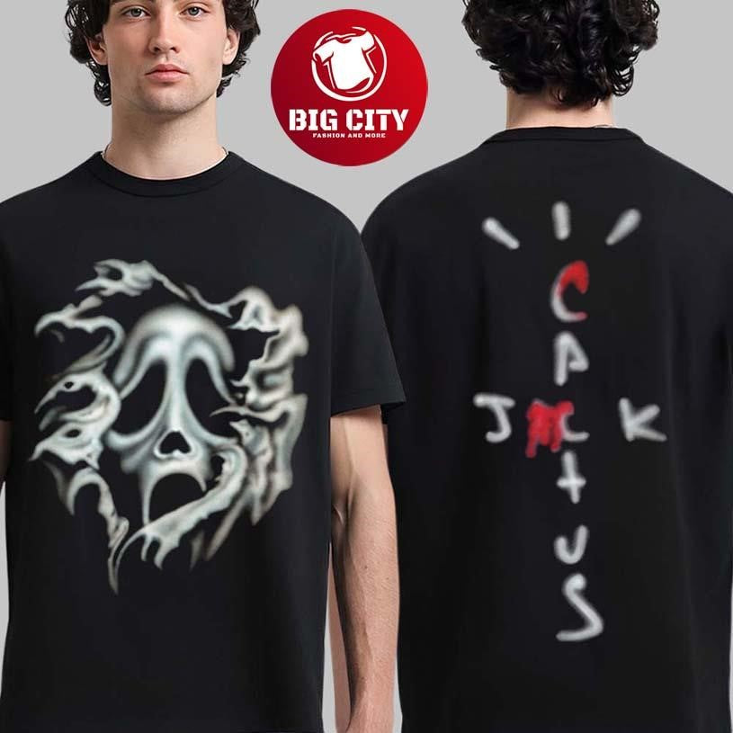 Don Toliver X Travis Scott Cactus Jack X Scream Airbrush Ghostface Two Sided Shirt Unisex