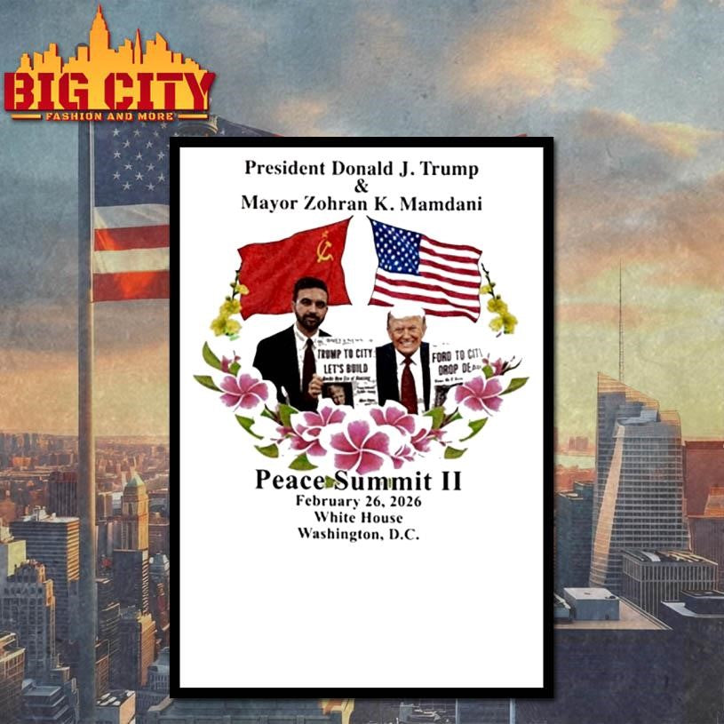 Donald Trump And Zohran Mamdani Peace Summit Ii Shirt Unisex