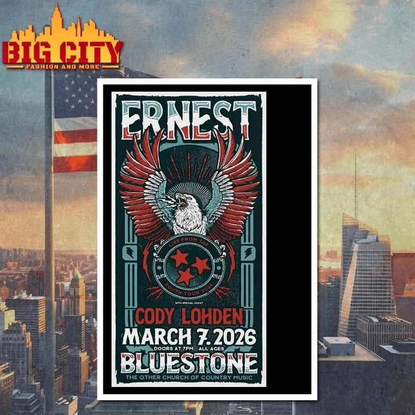ERNEST 3 7 2026 Columbus OH Poster Shirt Unisex
