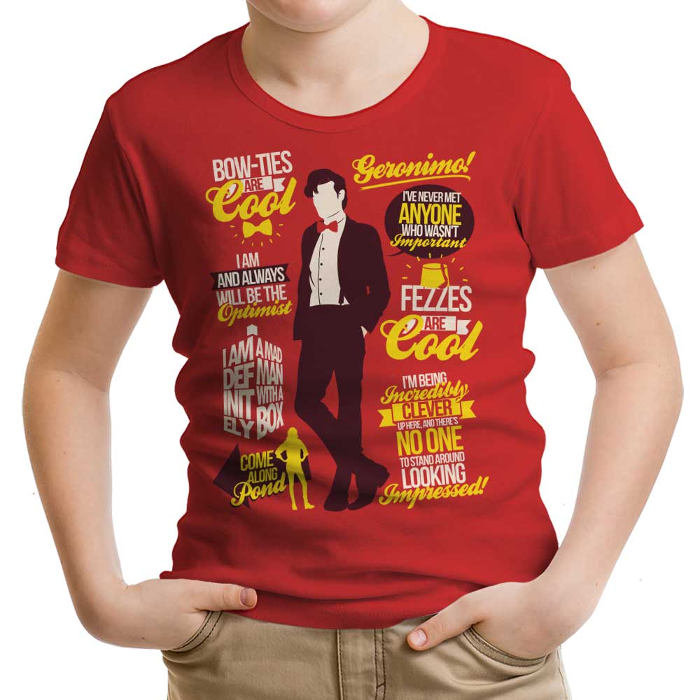 Eleventh Doctor Quotes - Youth Apparel