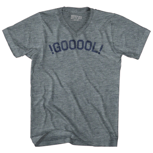 !GOOOOL! Soccer Adult Tri-Blend V-neck