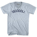 !GOOOOL! Soccer Adult Tri-Blend V-neck Style004