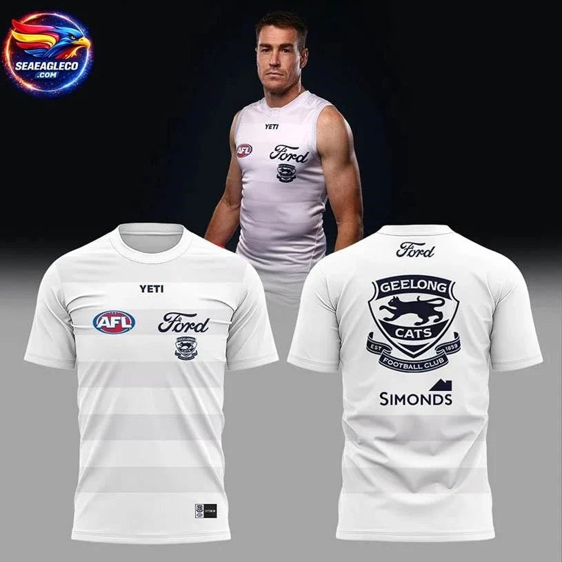Geelong Cats GEEL AFL Season 2026 Two Sided Shirt Unisex