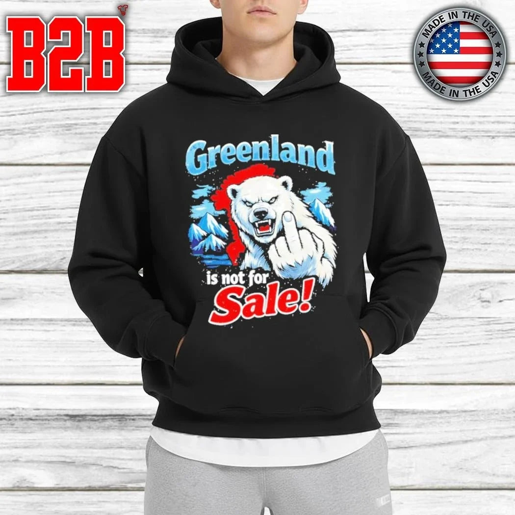Greenland Is Not For Sale Polar Bear Middle Finger Shirt Unisex