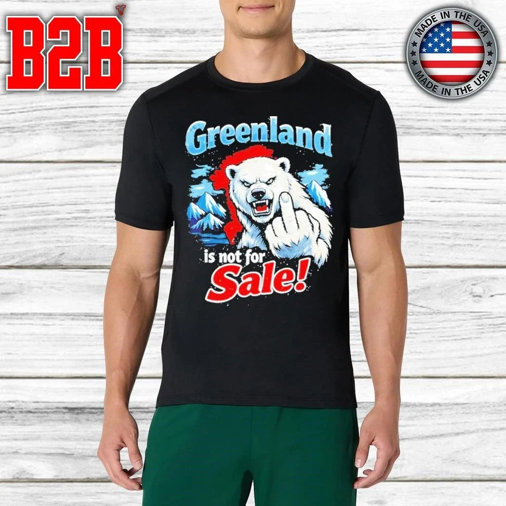 Greenland Is Not For Sale Polar Bear Middle Finger Shirt Unisex