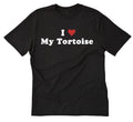 I Love My Tortoise I Heart My Tortoise Shirt Short Sleeve Tee Shirt Unisex