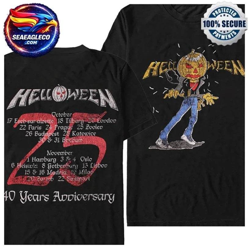 Impericon Helloween Jack O Lantern Tour 2025 Two Sided Shirt Unisex