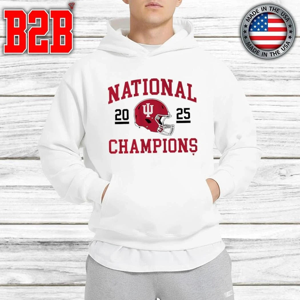 Indiana Football 2025 CFP National Champions Helmet Shirt Unisex