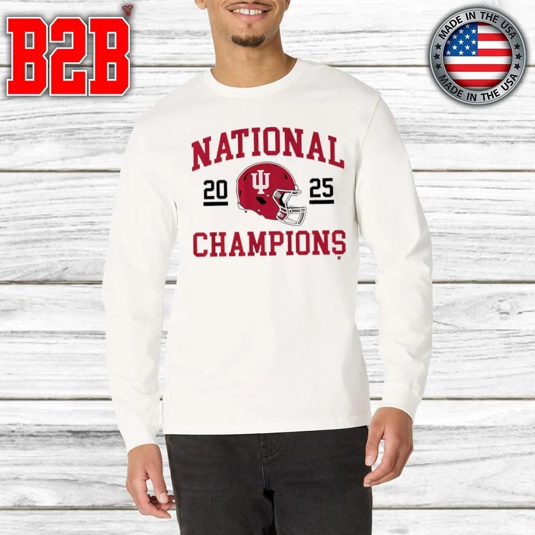 Indiana Football 2025 CFP National Champions Helmet Shirt Unisex
